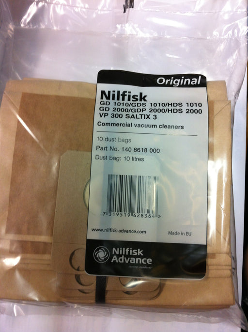 Genuine Nilfisk Saltix Dust Bags Mansfield Nottingham Derby Chesterfield