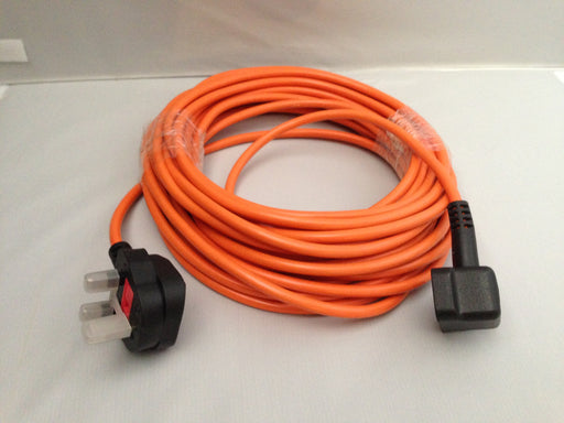 Flex 12 Metre 1.0mm 3 Core Orange 3 Pin Plug  Radford Vac Centre  - 1