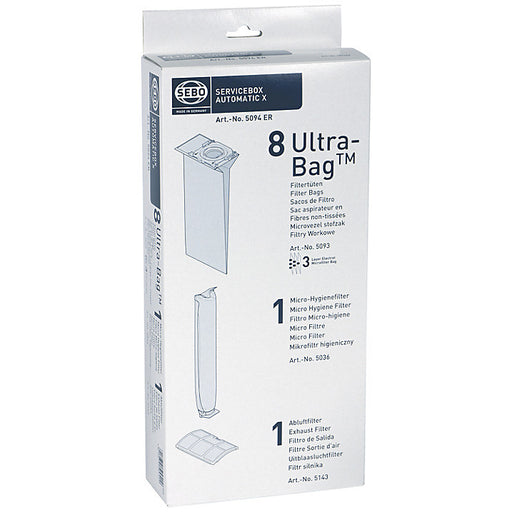 X Series service box - 8 Microfibre dustbags, 1 Pre filter and 1 Post filter 5094ER  Radford Vac Centre  - 1